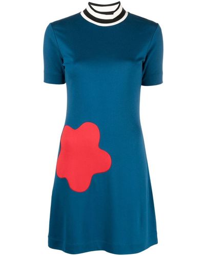 KENZO Short-sleeve Minidress - Blue