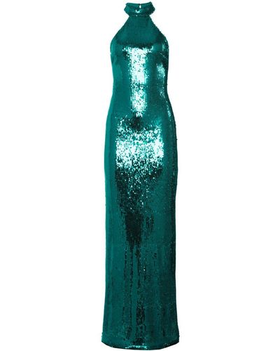 retroféte Cora Sequin-embellished Maxi Dress - Green