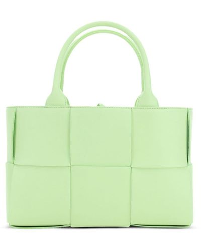 Bottega Veneta Mini Arco Leather Tote Bag - Green
