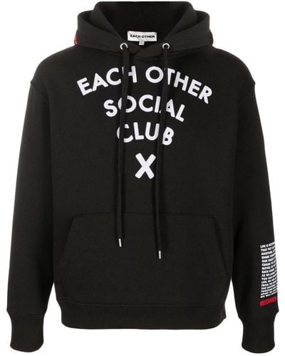 Each x Other Social Club Hoodie - Schwarz