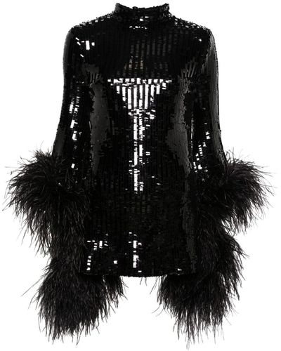 ‎Taller Marmo Del Rio Disco Sequinned Mini Dress - Black