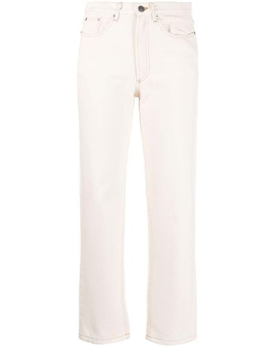 A.P.C. Gerade Cropped-Jeans - Weiß