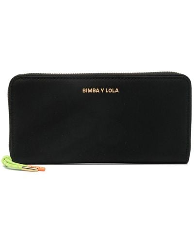 Bimba Y Lola Logo Lettering Wallet - Black