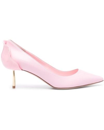 Le Silla 45mm Leather Court Shoes - Pink