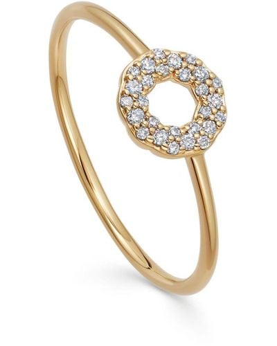 Astley Clarke 14kt Yellow Gold Asteri Diamond Ring - White