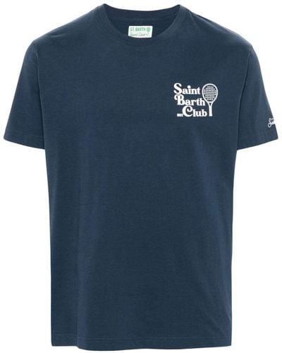 Mc2 Saint Barth Padel Club Logo-print T-shirt - Blue