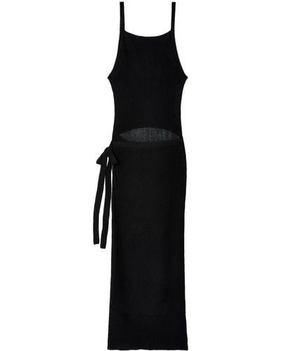 Eckhaus Latta Cut-out Detailing Sleeveless Dress - Black