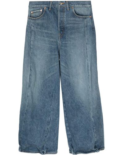 Doublet Jeans Robot a gamba ampia - Blu