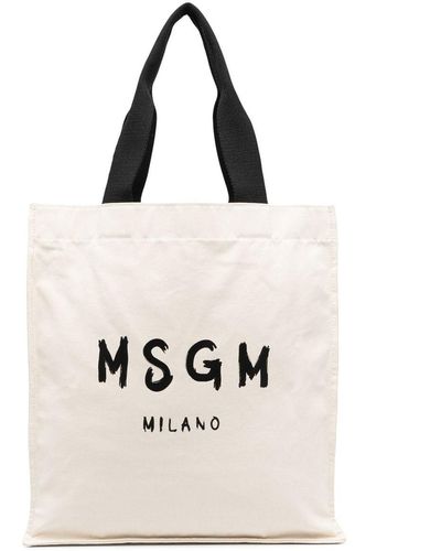MSGM ロゴ トートバッグ - マルチカラー