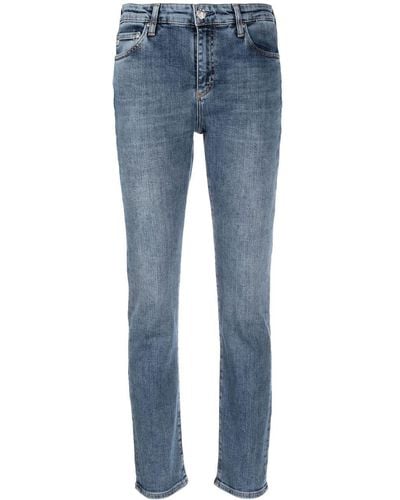 AG Jeans High-rise Straight-leg Jeans - Blue