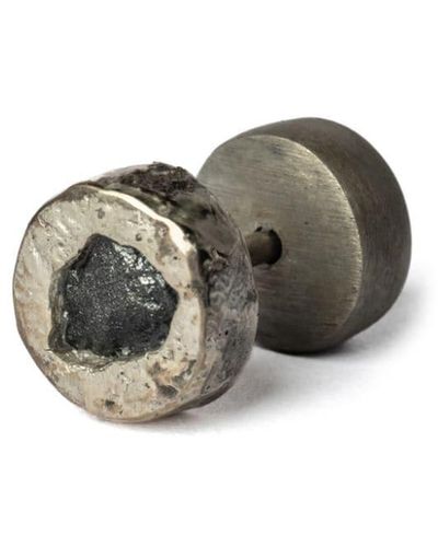 Parts Of 4 Orecchino a bottone con diamante - Grigio