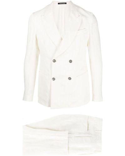 Emporio Armani Linen Suit - White