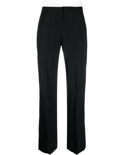 Victoria Beckham Straight-leg Pants - Black