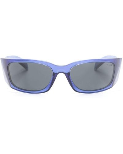 Prada Sonnenbrille mit eckigem Gestell - Blau