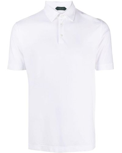 Zanone Klassisches Poloshirt - Weiß
