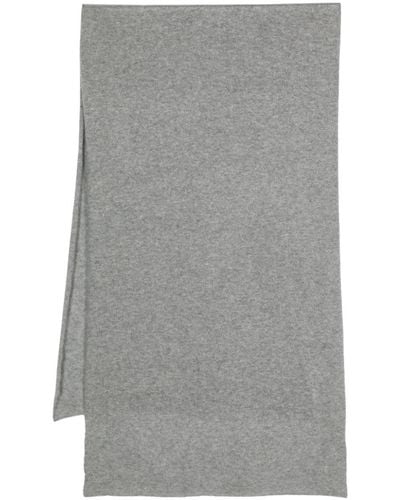 Allude Knitted Cashmere Scarf - Grey