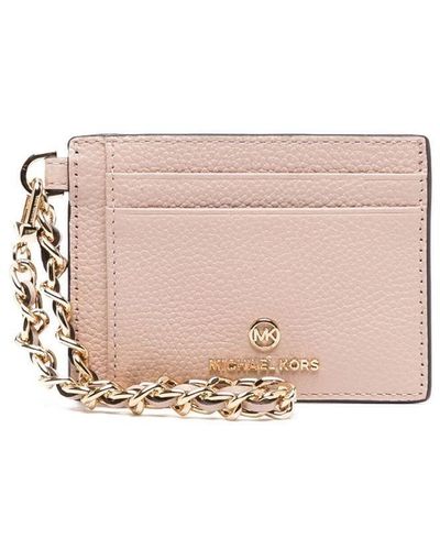 Michael Kors Chain-strap Card Case - Pink