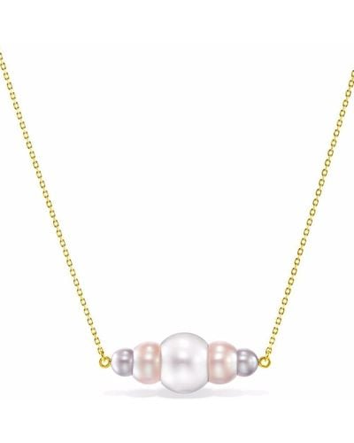 Tasaki Collier Triple Pearl en or 18ct à pendentif - Métallisé