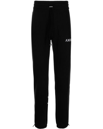 Amiri Pantalon de jogging à logo imprimé - Noir