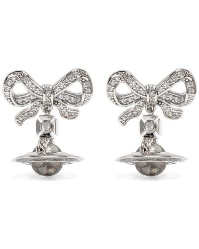 Vivienne Westwood Octavie Drop Earrings - White