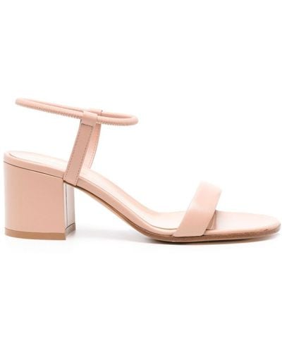 Gianvito Rossi 65mm Leather Sandals - Pink