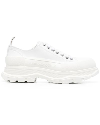 Alexander McQueen Tritt Schlanke Turnschuhe - Wit