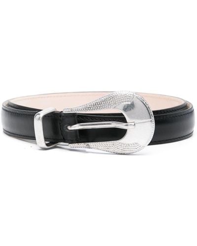 IRO Opaly Leather Belt - Black