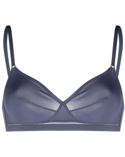 Eres Wireless Triangle-cup Bra - Blue
