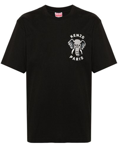 KENZO Camiseta Elephant - Negro