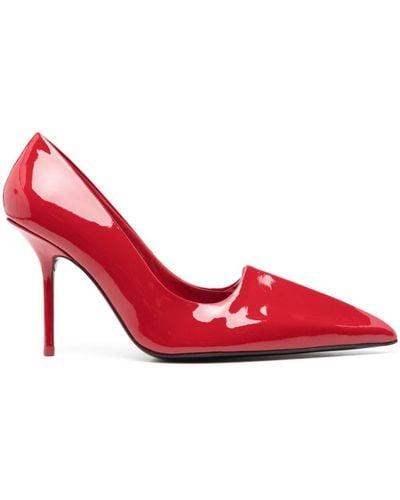 Acne Studios 100mm Patent Leather Pumps - Red