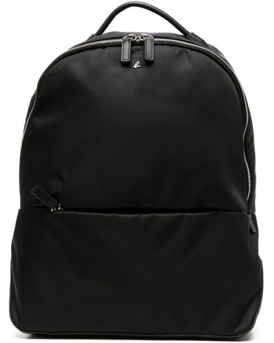 agnès b. Logo-plaque Backpack - Black