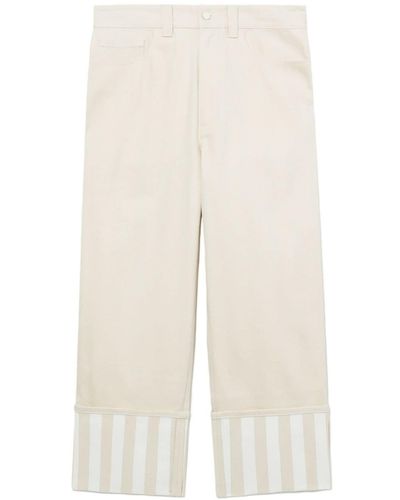 Sunnei Bellidentro Mid-rise Straight-leg Jeans - White