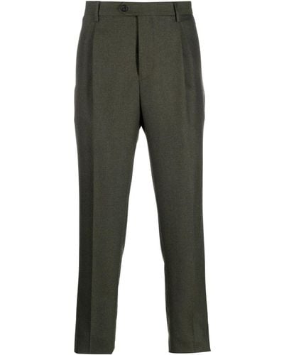Etro Pleat-detail Knitted Trousers - Green