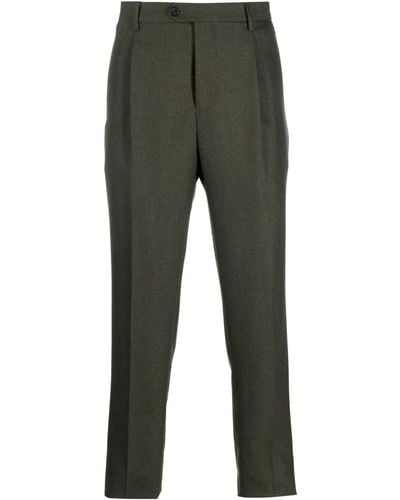 Etro Pantalon à détails plissés - Vert