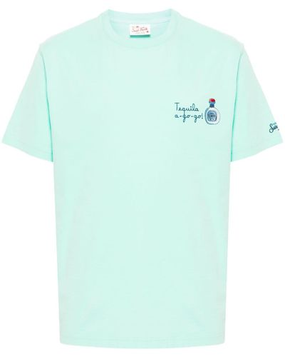 Mc2 Saint Barth Camiseta bordada de x Portofino Dry Gin - Azul