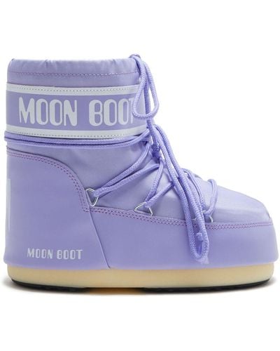 Moon Boot Mondstiefel -Symbol Low Apres Ski Boots - Lila