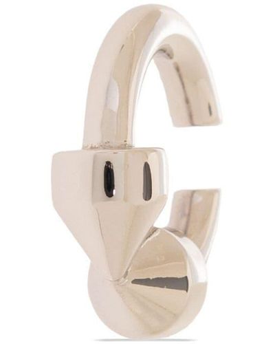 Balenciaga Sterling Silver Ear Cuff - White