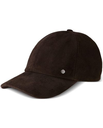 Maison Michel Casquette Tiger en cuir - Marron