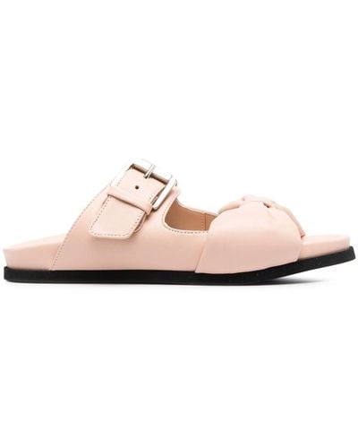 N°21 Bow Detail Strappy Slides - Pink