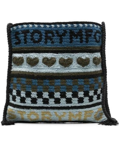 STORY mfg. Stash Crochet-knit Shoulder Bag - Black