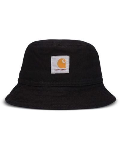 Carhartt Logo-patch Cotton Hat - Black