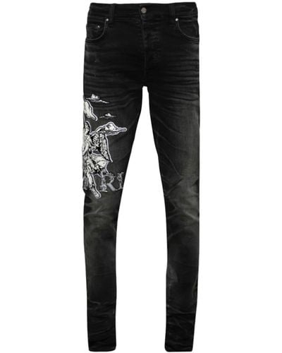 Amiri Angel Slim-fit Jeans - Zwart