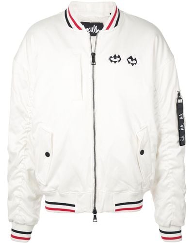 Haculla Embroidered Bomber Jacket - White