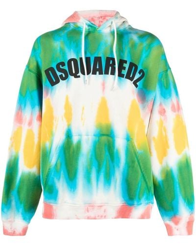 DSquared² Logo Cotton Hoodie - Green