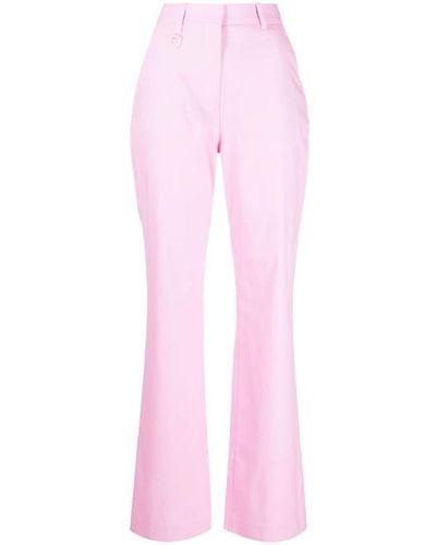 Vivetta High-waisted Flared-leg Pants - Pink