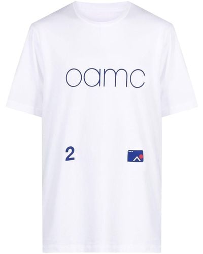 OAMC Logo-print Cotton T-shirt - White