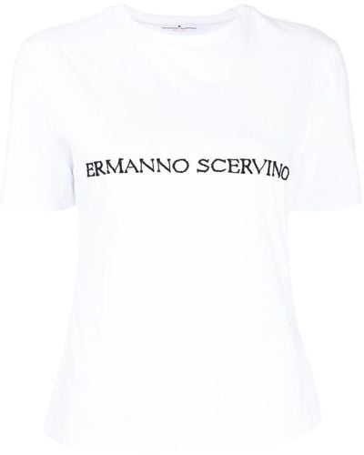 Ermanno Scervino Logo-print T-shirt - White