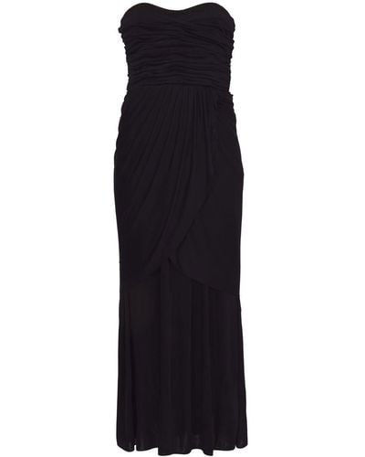 Proenza Schouler Bustier-neckline Draped Dress - Black