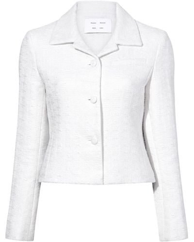 Proenza Schouler Quinn Tweed Jacket - White