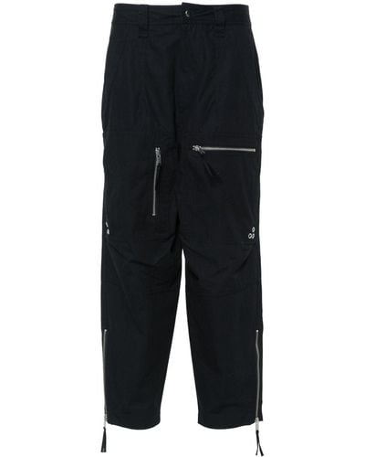 Isabel Marant Kelvin Cotton Tapered Trousers - Black